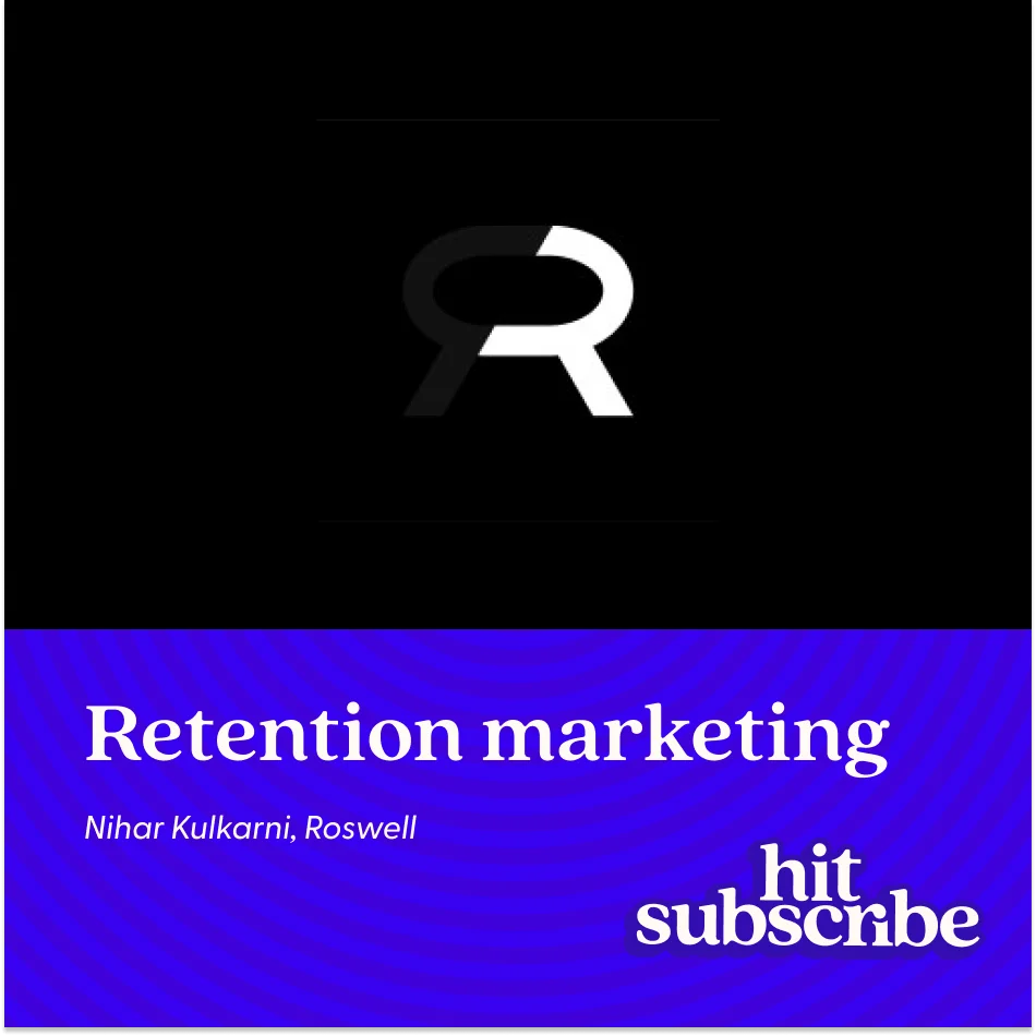 Hit Subscribe podcast episode cover featuring Nihar Kulkarni, Managing Director, Roswell Studios